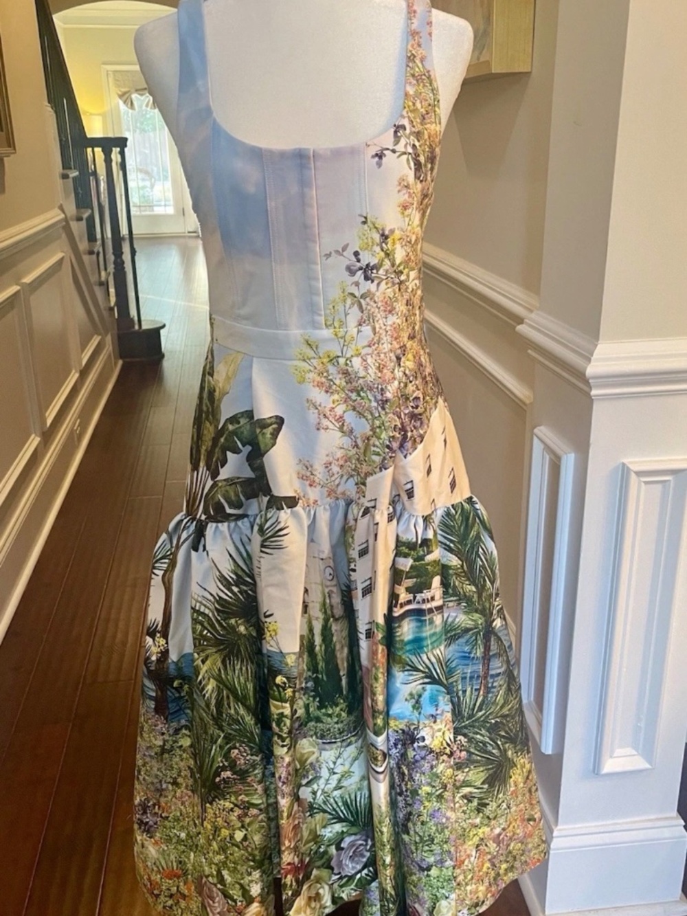 Alice & Olivia Magical Diana Midi Dress California Love Collection US 8 NWT - Picture 6 of 16